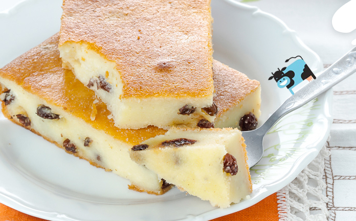 <span style="font-weight: bold;">ТВОРОЖНАЯ ЗАПЕКАНКА С ИЗЮМОМ</span>